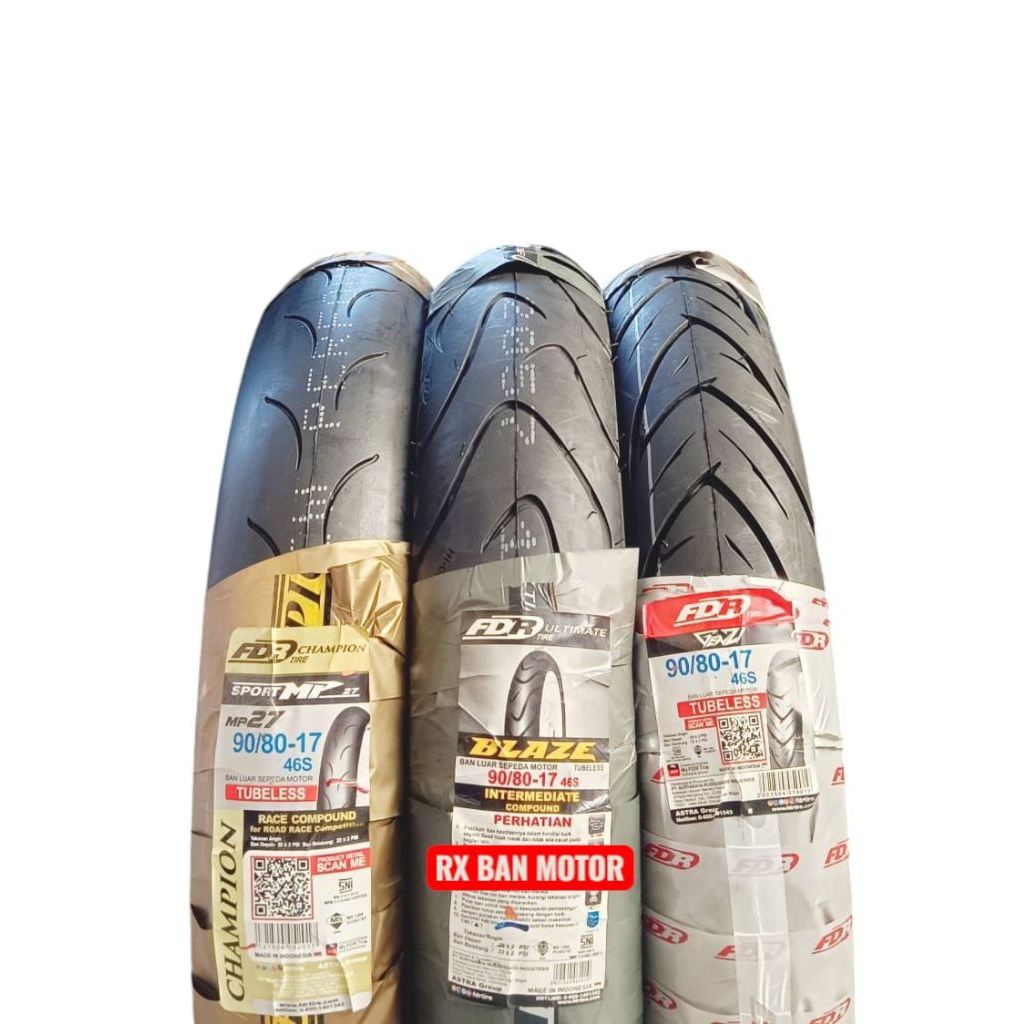 Ban FDR 90/80-17 ban motor ring 17 Supra Vega Jupiter MX ban Tubles