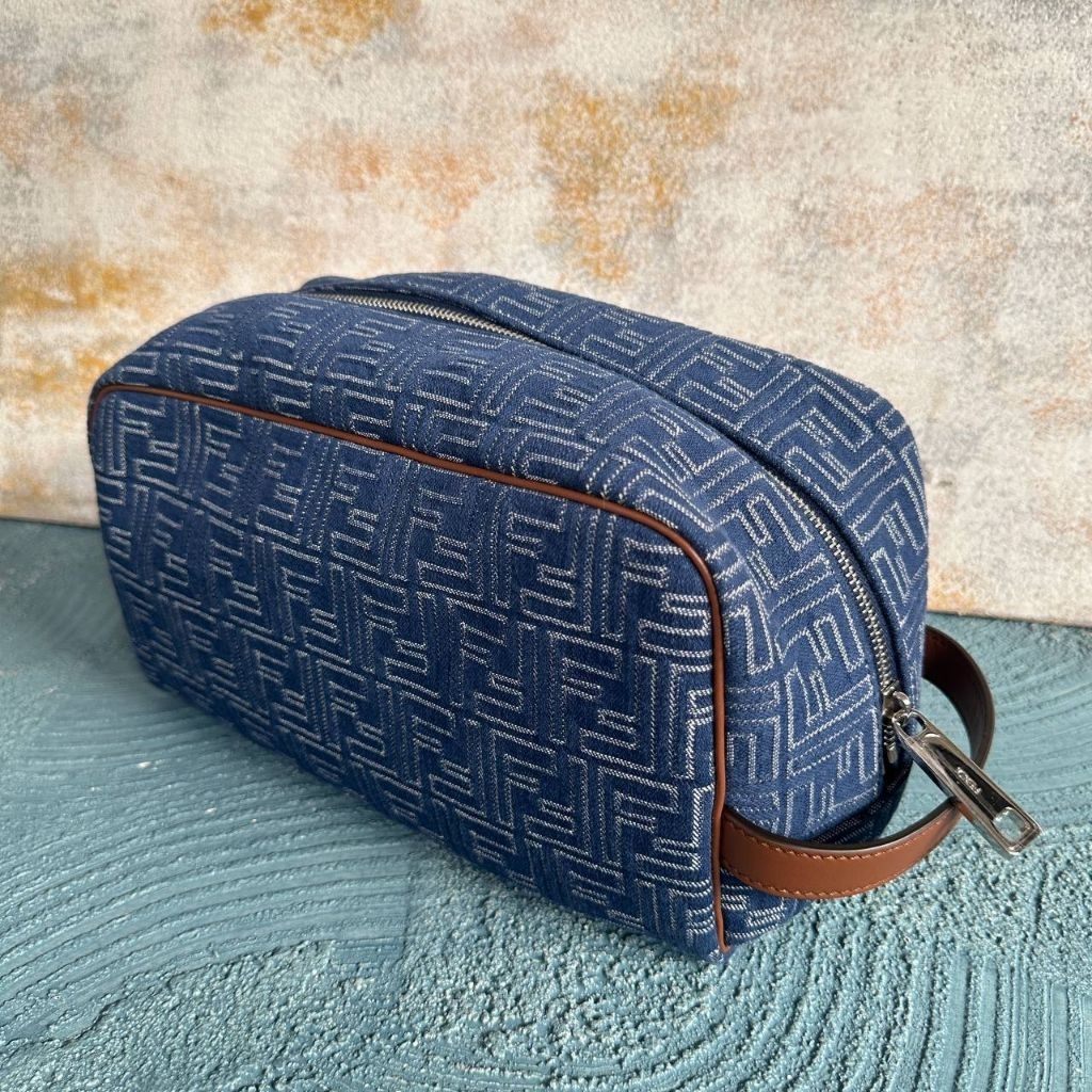 New Arrival Fendi FF Pouch Denim