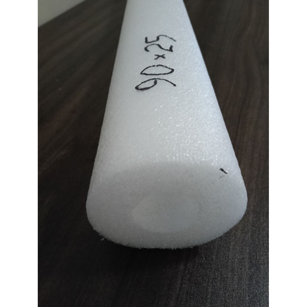 Busa Elastis Pipa Lubang Diameter 9 cm tebal 25 mm PE Foam Dekorasi