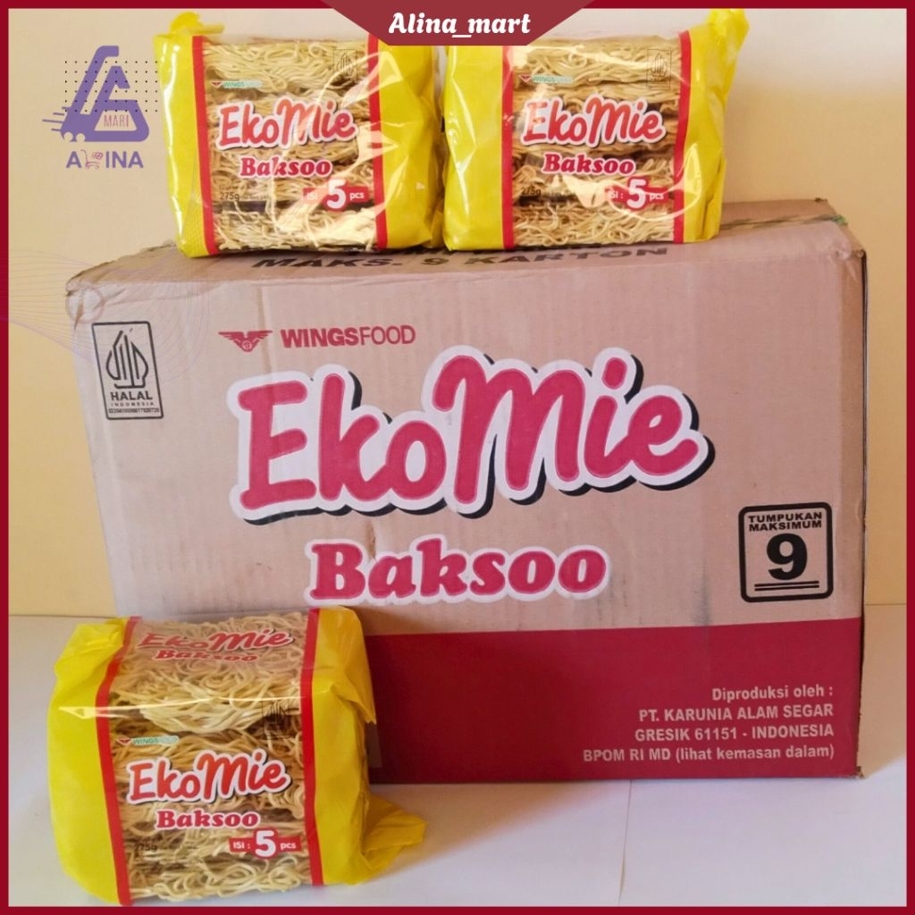

Eko Mie Baksoo [5 & 15 Keping] | Eko Mie 2 | Eko Mie 10 Keping {Kardus}