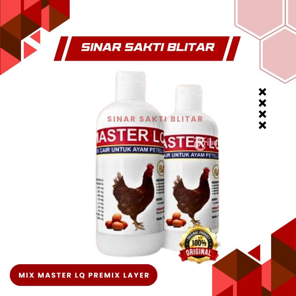 MIX MASTER LQ PREMIX LAYER  - Premix Cair Mengandung Multivitamin dan Mineral Untuk Suplemen Ayam Pe
