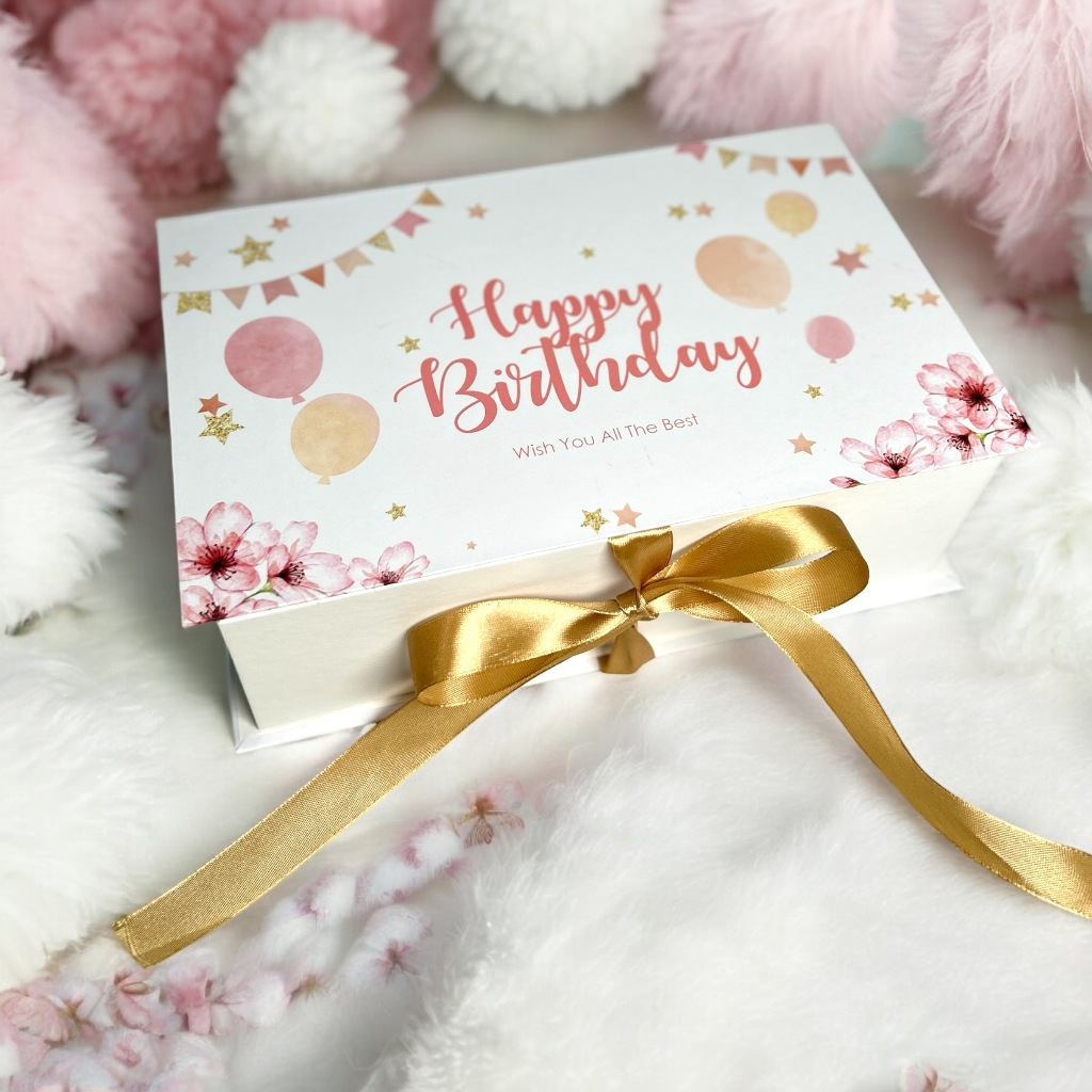 

HARDBOX BY ASHADEWI - HAPPY BIRTHDAY - PINK PARTY (25x15x8 cm) / birthday box / gift box / hampers