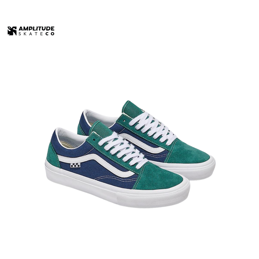 VANS SK8 OLD SKOOL TARTAN GREEN BLUE