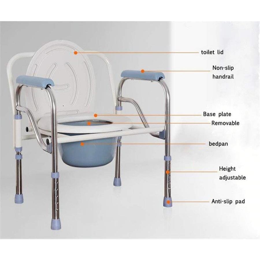 KURSI TOILET LIPAT LANSIA KHUSUS PISPOT BAB - KURSI TOILET PORTABLE