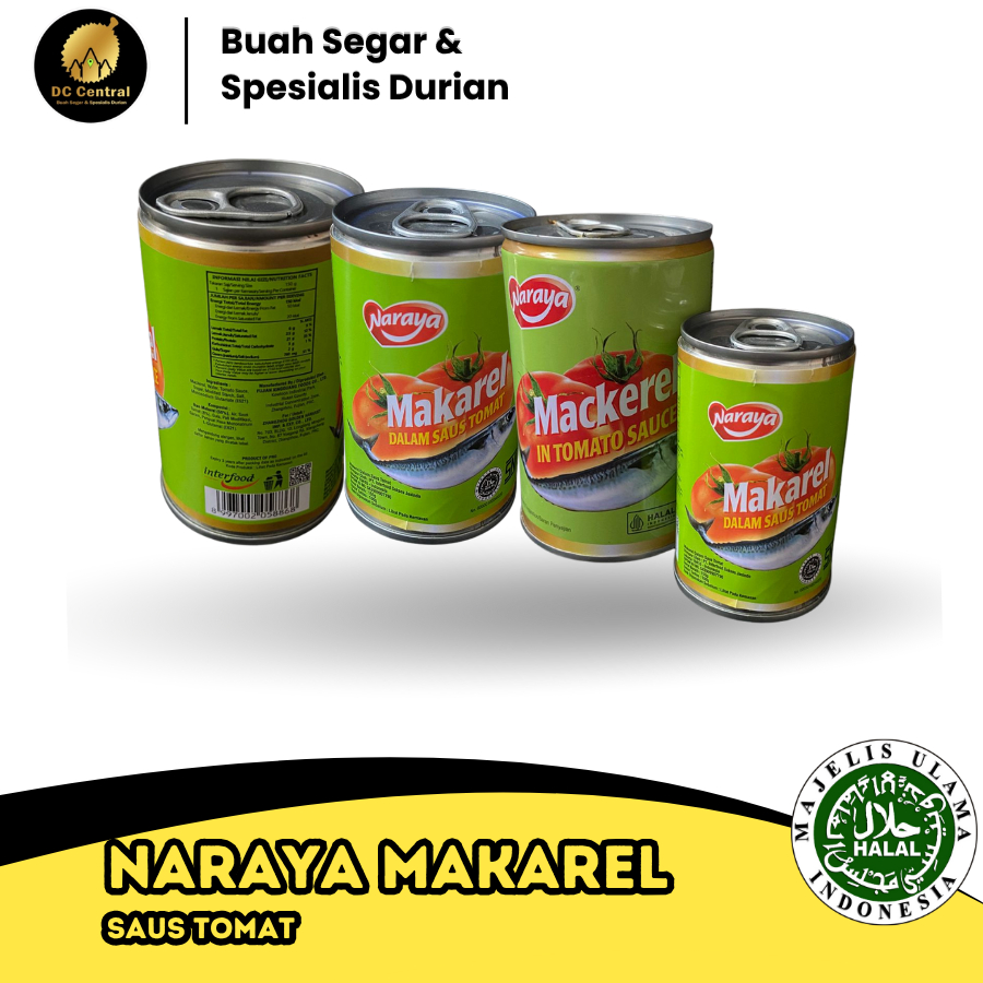 

NARAYA | MAKAREL | SAUS TOMAT | 155g | 425g | Kecil | Besar | Free Piring Cantik