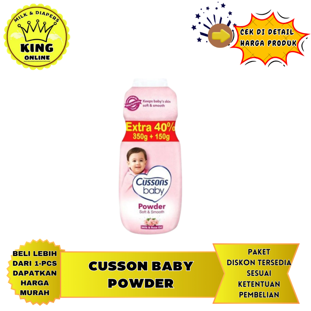 Cussons Baby Powder Fresh Nourish/Mild Gentle/Soft Smooth 350gr/king.online