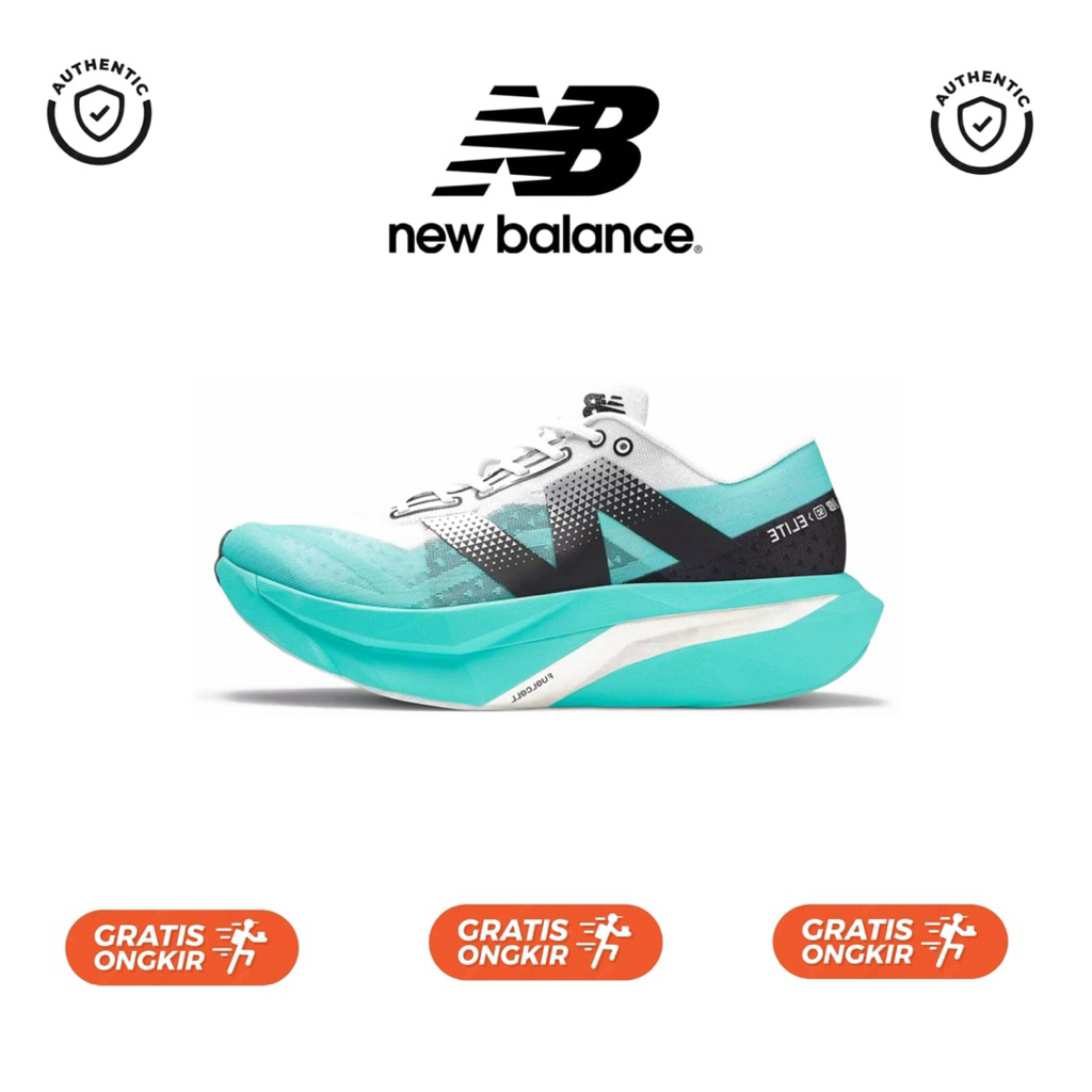 Sepatu Running New Balance Fuelcell SC Elite Cyber Jade White Black
