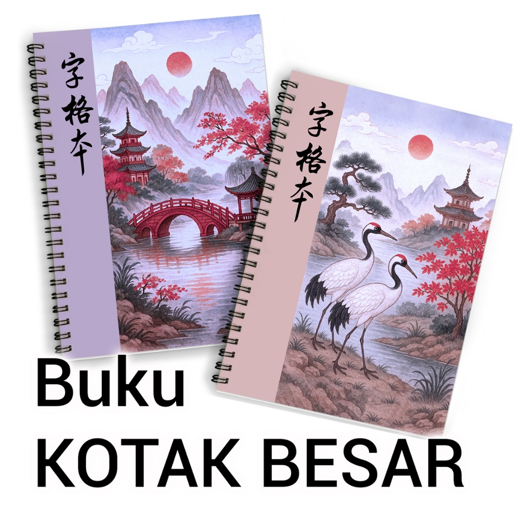 

Buku Tulis Mandarin / Jepang Kotak Besar