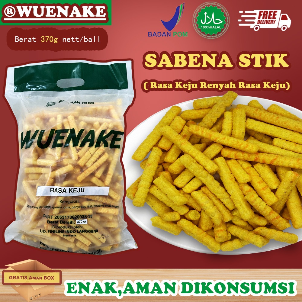 

370gram Snack Stick Balado/ Sabena Stik Stik Keju Tes Asin Gurih Ringan Cemilan Sabena Stick Snack Keripik Sabena Stik Balado Cemilan Jajanan Rasa Keju Renyah Rasa Keju