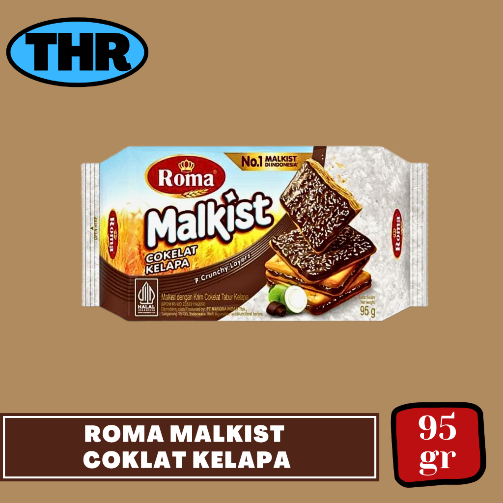

Roma Biskuit Malkist Coklat Kelapa 95gr