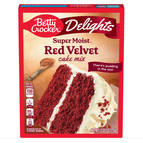

Betty Crocker Delights Super Moist Red Velvet Cake Mix
