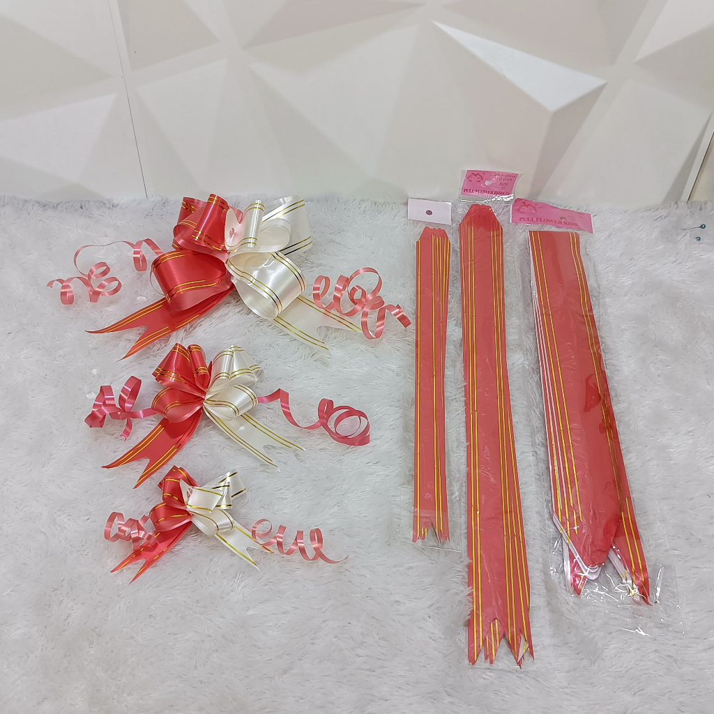 

(10 Pcs) Pita Tarik Merah Putih BESAR Support 17 Agustus - Pita Hias Hampers 17-an