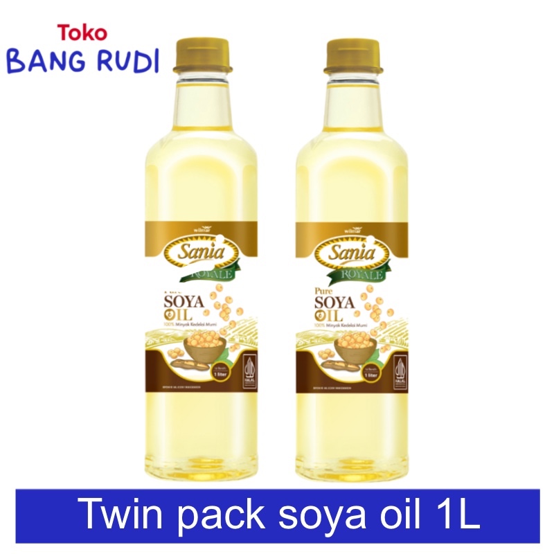 

TBS Sania Royale Soya Oil twin pack 2 x 1 Liter Minyak Kedelai Asli