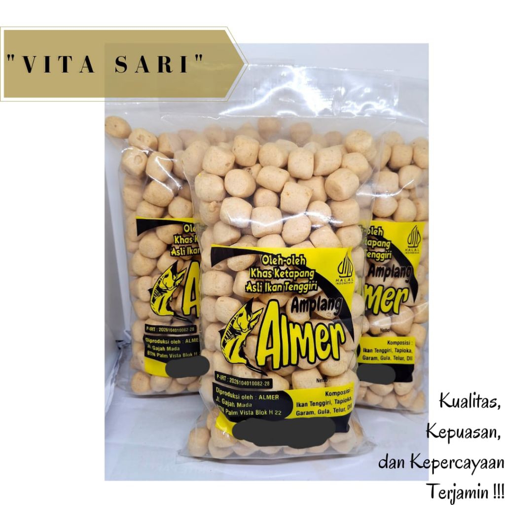 

[ ALMER ] KRUPUK / KERUPUK AMPLANG / BULAT IKAN KHAS KETAPANG 400 GR