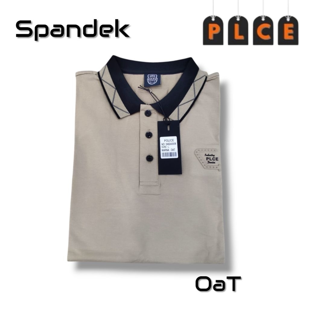 (NEW) Kaos Krah Pria PLCE DENIM ORIGINAL