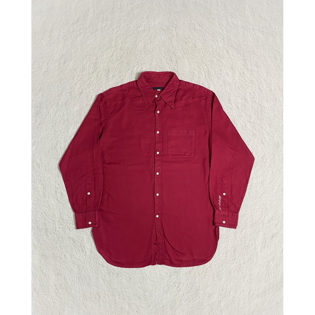 Tete homme issey miyake oxford shirt kemeja casual
