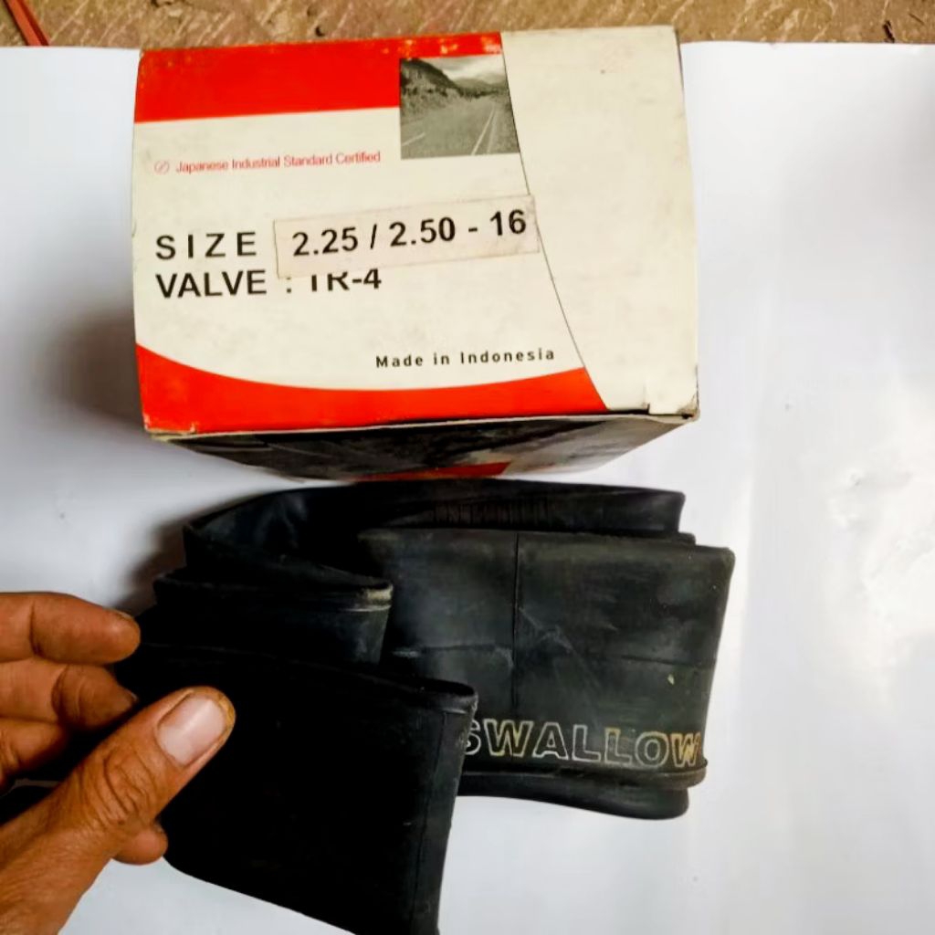 ban dalam Swalow SNI ukuran ring 16 ring 19