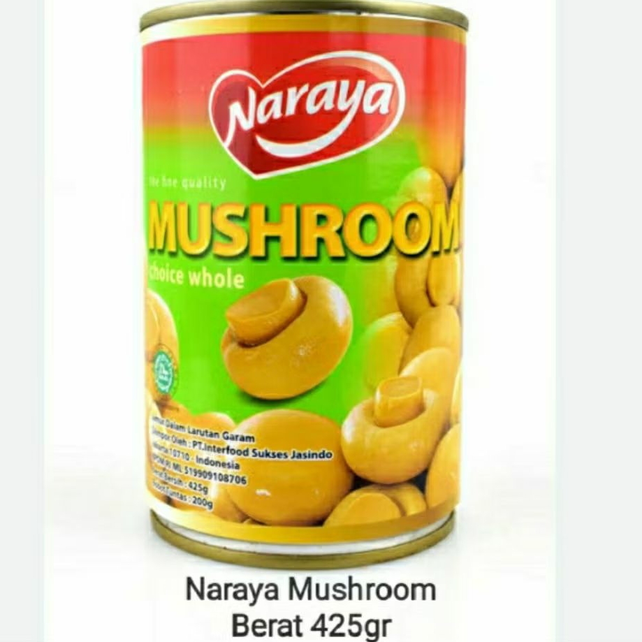 

Naraya MUSHROOM 425gr Kemasan Kaleng