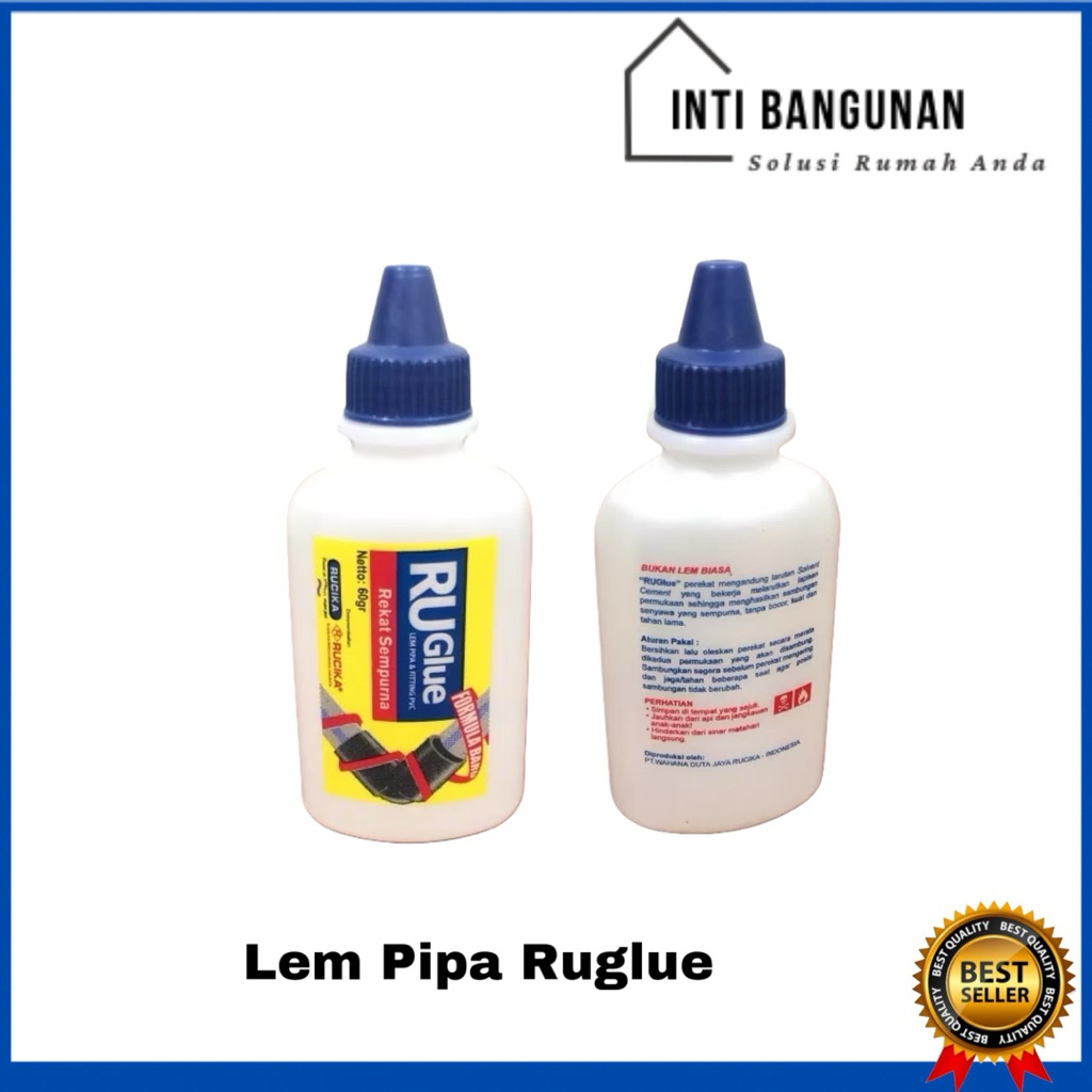 

Lem Pipa Ruglue PVCPlas Botol Cair 60gr 60 gram