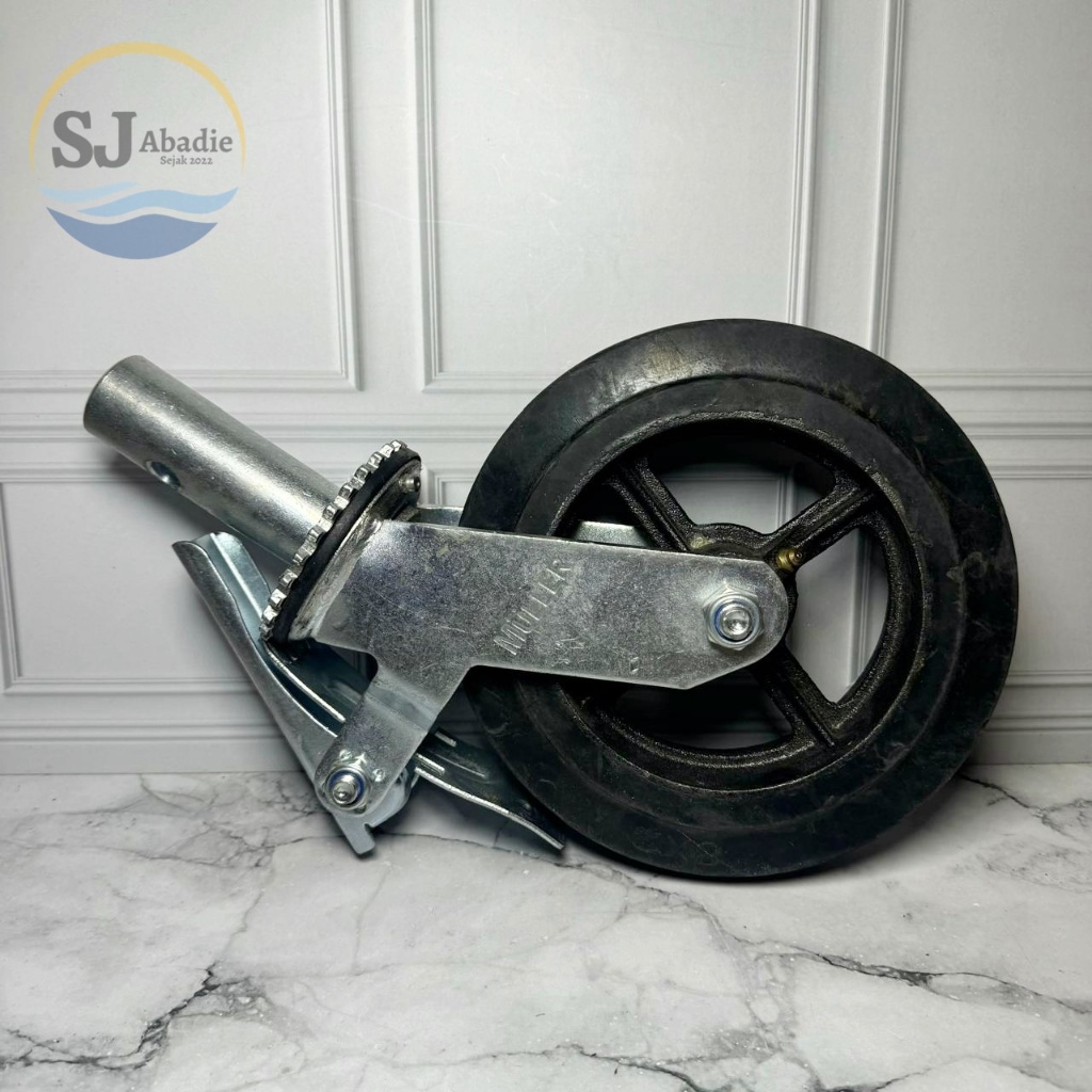 (1 PC) MULLER Roda Steger Skafolding Hidup + Rem Model Tusuk Scaffolding 6 8 Inch | SJ ABADIE |