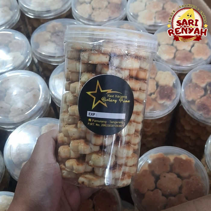 

Kue Kacang Bintang Prima Toples 500 Gram / Kue Kering - Sari Renyah