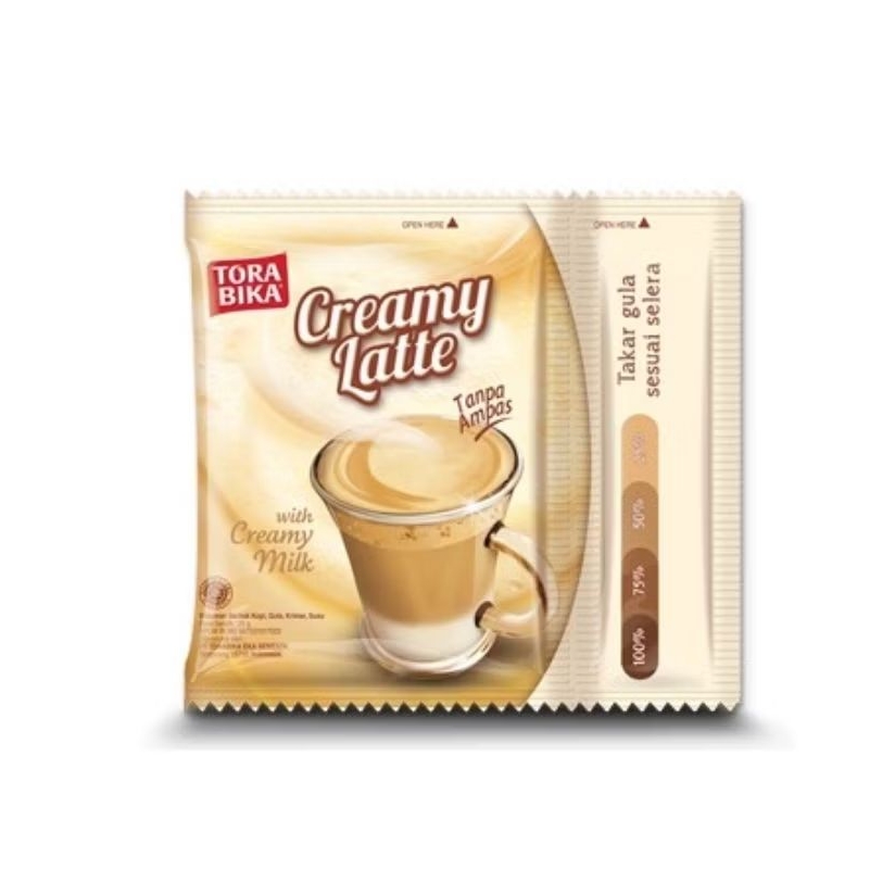 

Torabika Creamy Latte 10 sachet x 25 g (1 renceng)