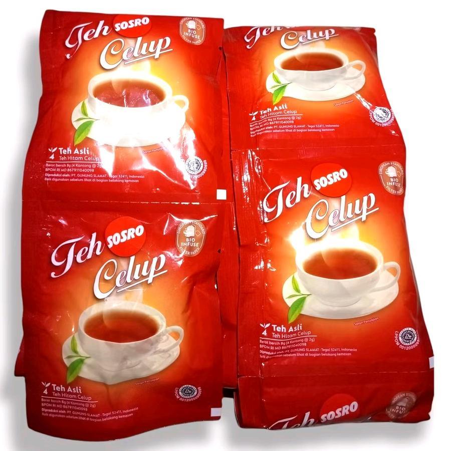 

Teh Sosro Celup Teh Asli Teh Hitam Celup 1 renceng isi 10 Sachet @4's Tea