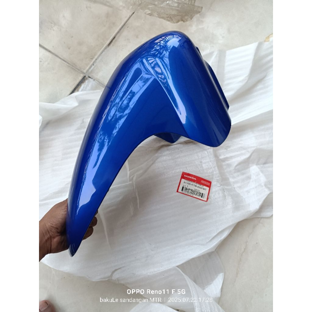 fender slebor spakbor depan Honda Supra x 125 lama old original AHM warna biru 61100 ktm 850FMT