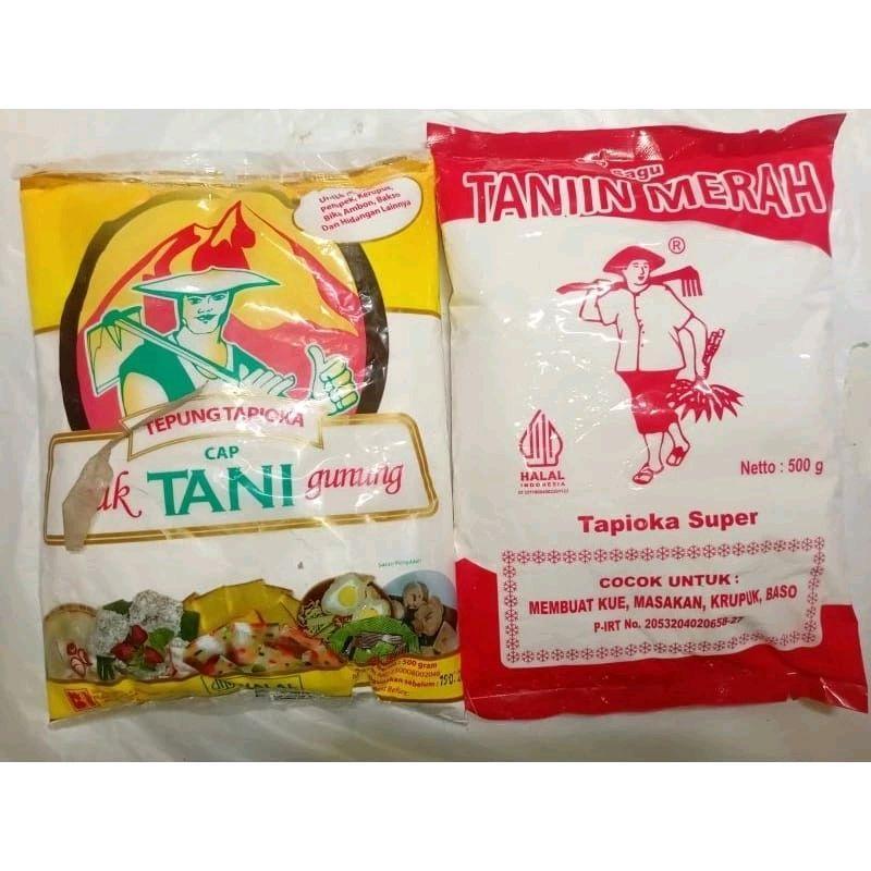 

Tepung Tapioka Tani kuning & Merah 500g