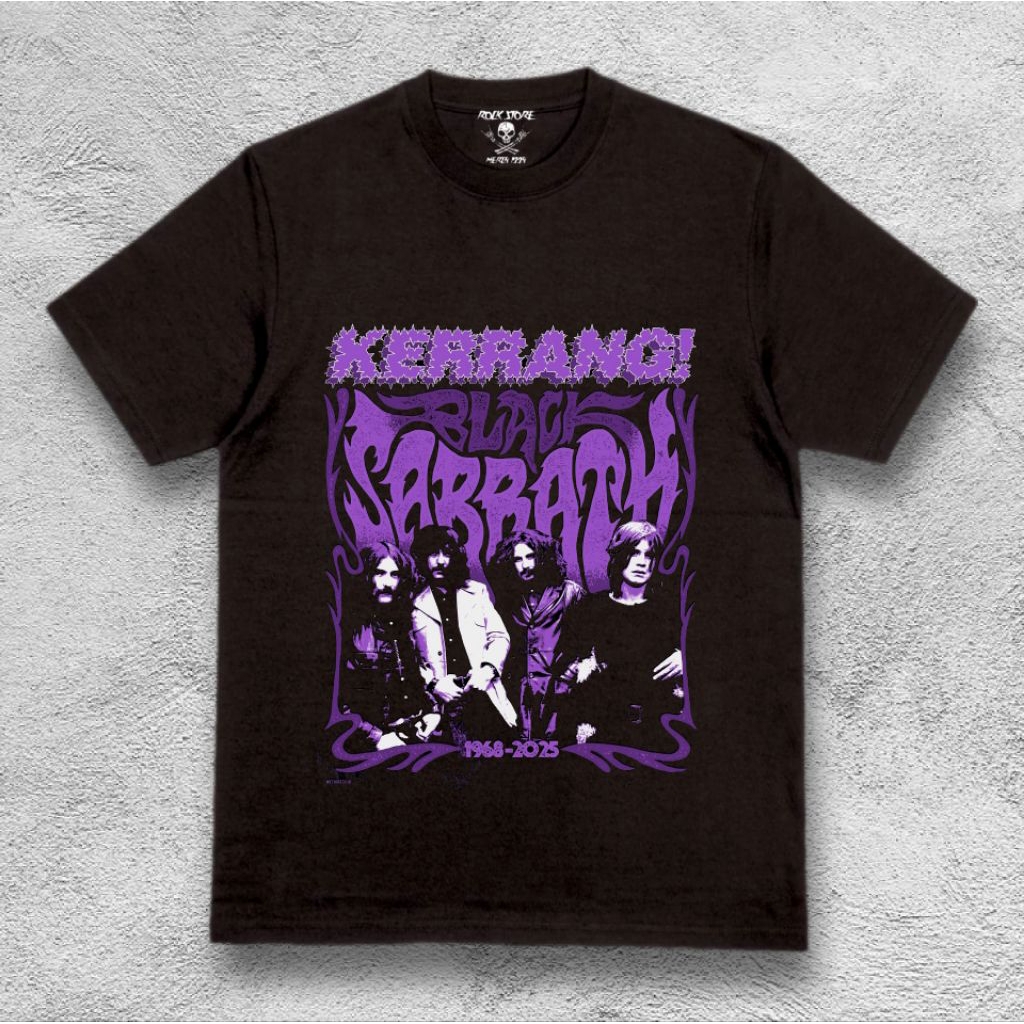 Tshirt Black sabbath X Kerrang premium cotton