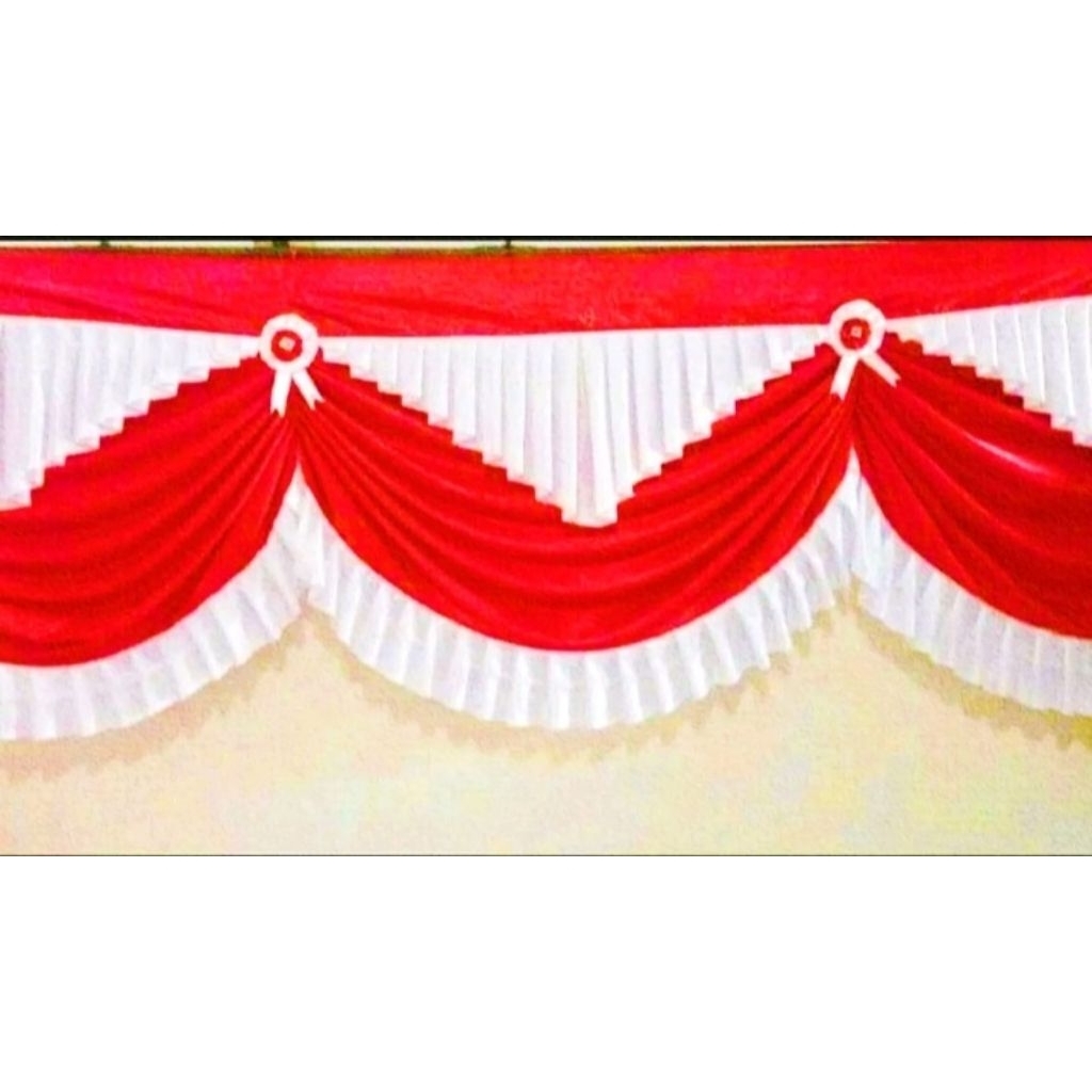 RUMBAI Tenda Dekorasi warna merah putih (Bendera)