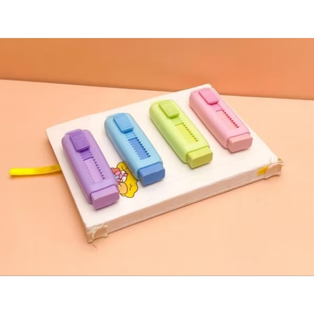 

Penghapus mekanik warna lucu Sliding eraser