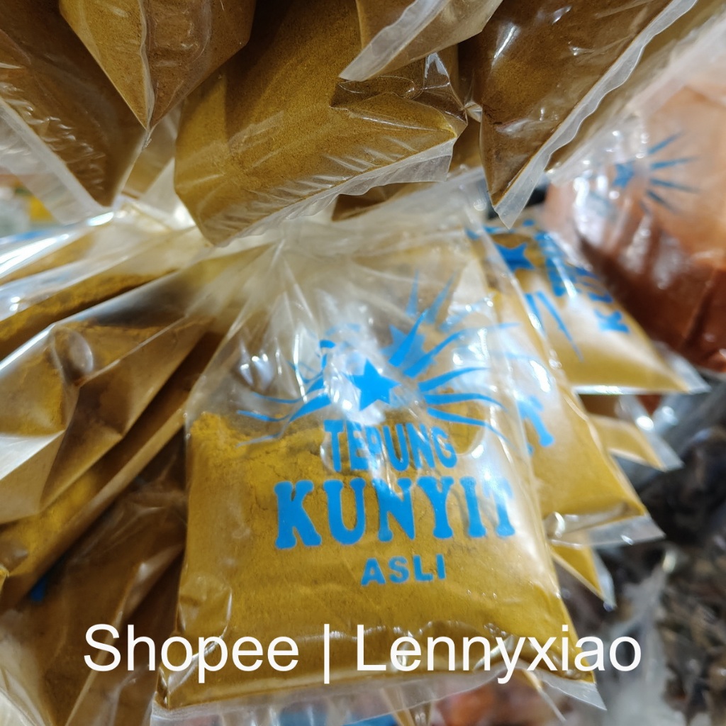 

Bubuk Kunyit Kunir Kuning Asli Murni Rempah Curcuma longa Turmeric Powder