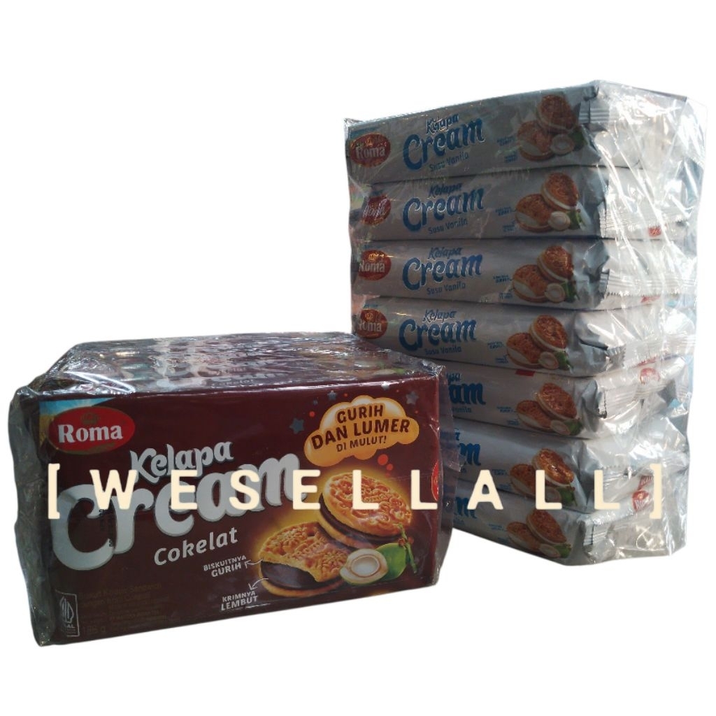 

Roma Kelapa Cream Biskuit PER PACK Isi 7 Bungkus @ 174 gr-186 gr | 0025SPB
