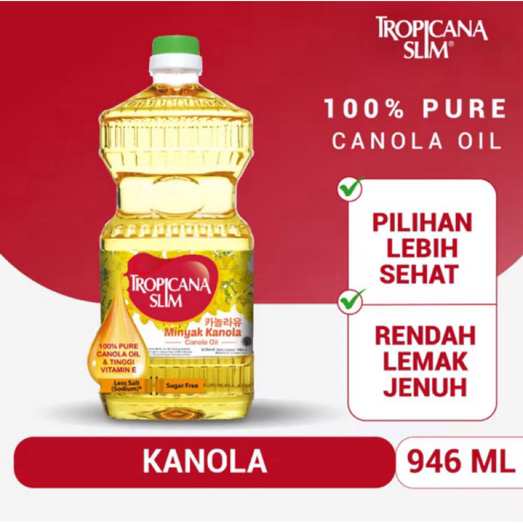

Tropicana Slim Minyak Kanola 946ml – 100% Murni, Pilihan Sehat Setiap Hari