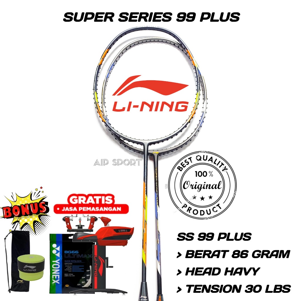 Raket Badminton Lining Super Series 900 Original