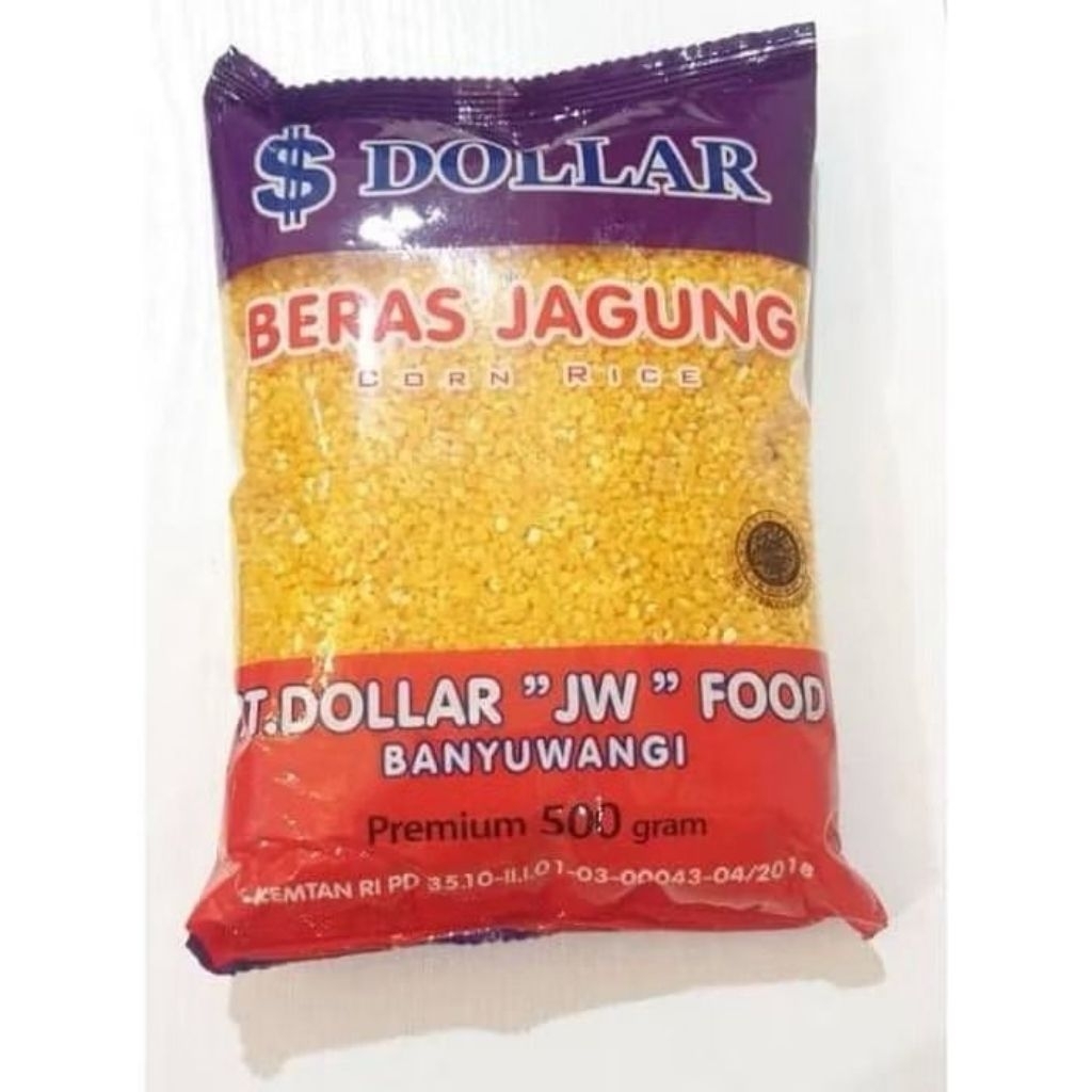 

(500gr) Beras jagung dollar dolar 500gr