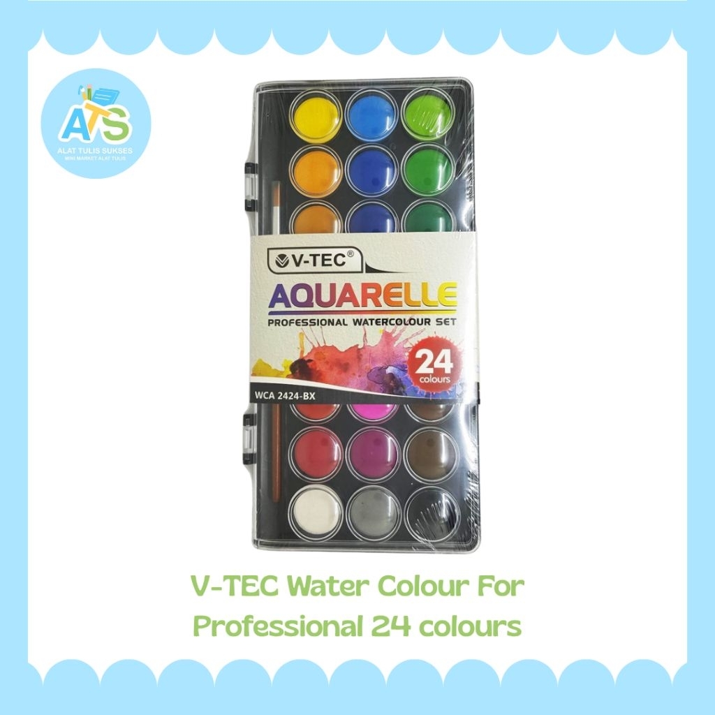 

v-tec water colour for professional 24 colour