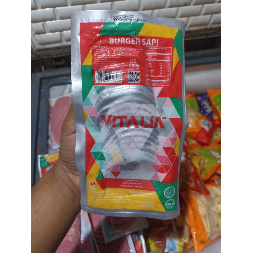 

BERNADI VITALIA BEEF BURGER 280gr/20slice SAPI