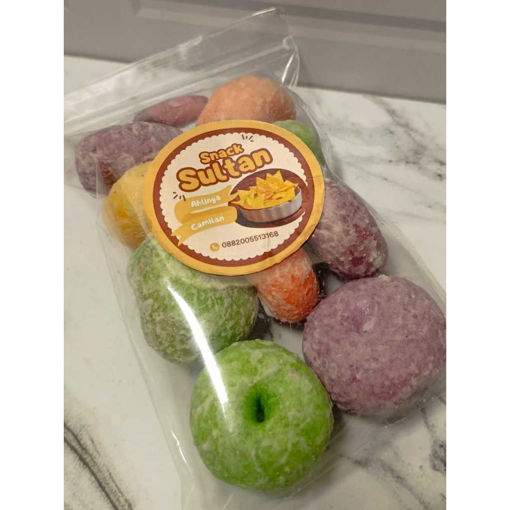 

Donat Kering Warna Warni Snack Sultan | Camilan Jadul Donat Mini Manis Gurih Aneka Rasa
