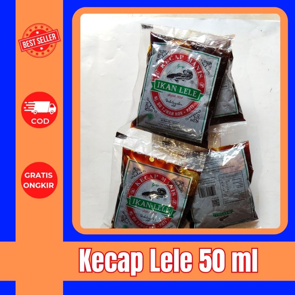 

Kecap Lele 50 ml (satu renteng isi 6) – Kecap Manis Serbaguna, Cocok untuk Semua Masakan