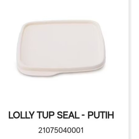 seal tutup lolly tup putih