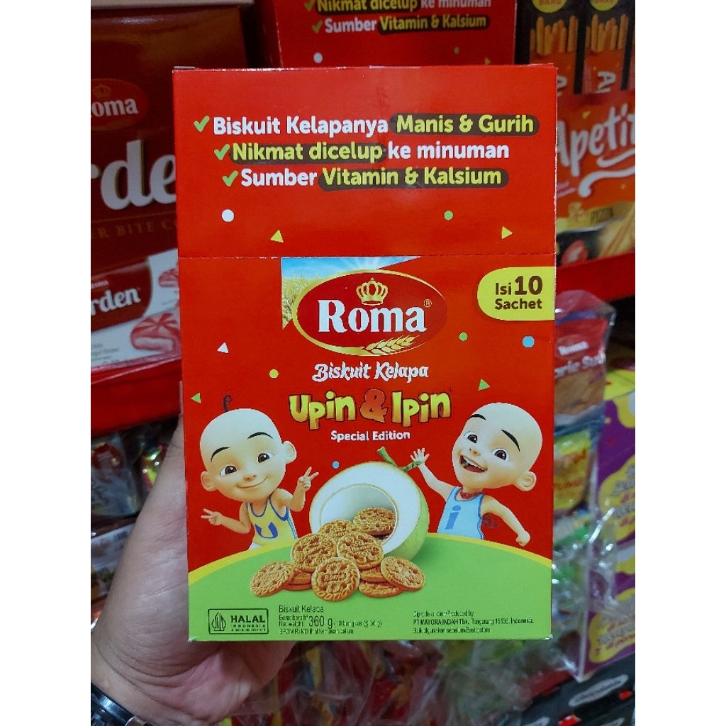 

BISKUIT ROMA KELAPA SACHET 36 GR