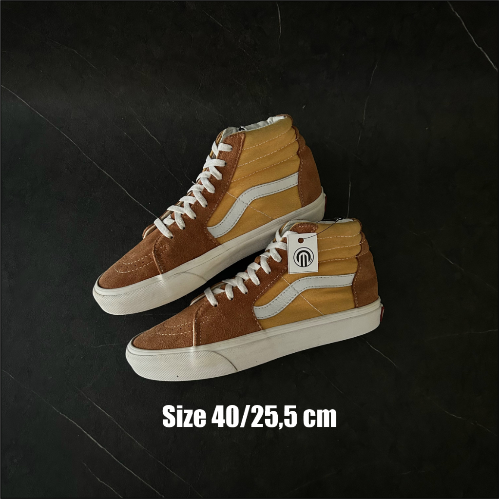 Sepatu Second Pria Vans sk8 yellow - Size 40/25.5 Cm - Kode BL75