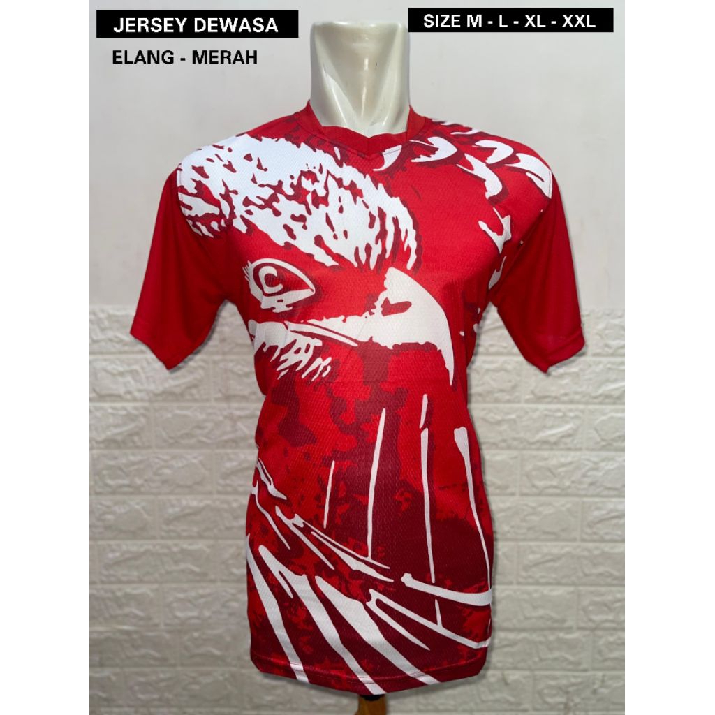Promo kaos voli jersey voli motif printing size jumbo XXL