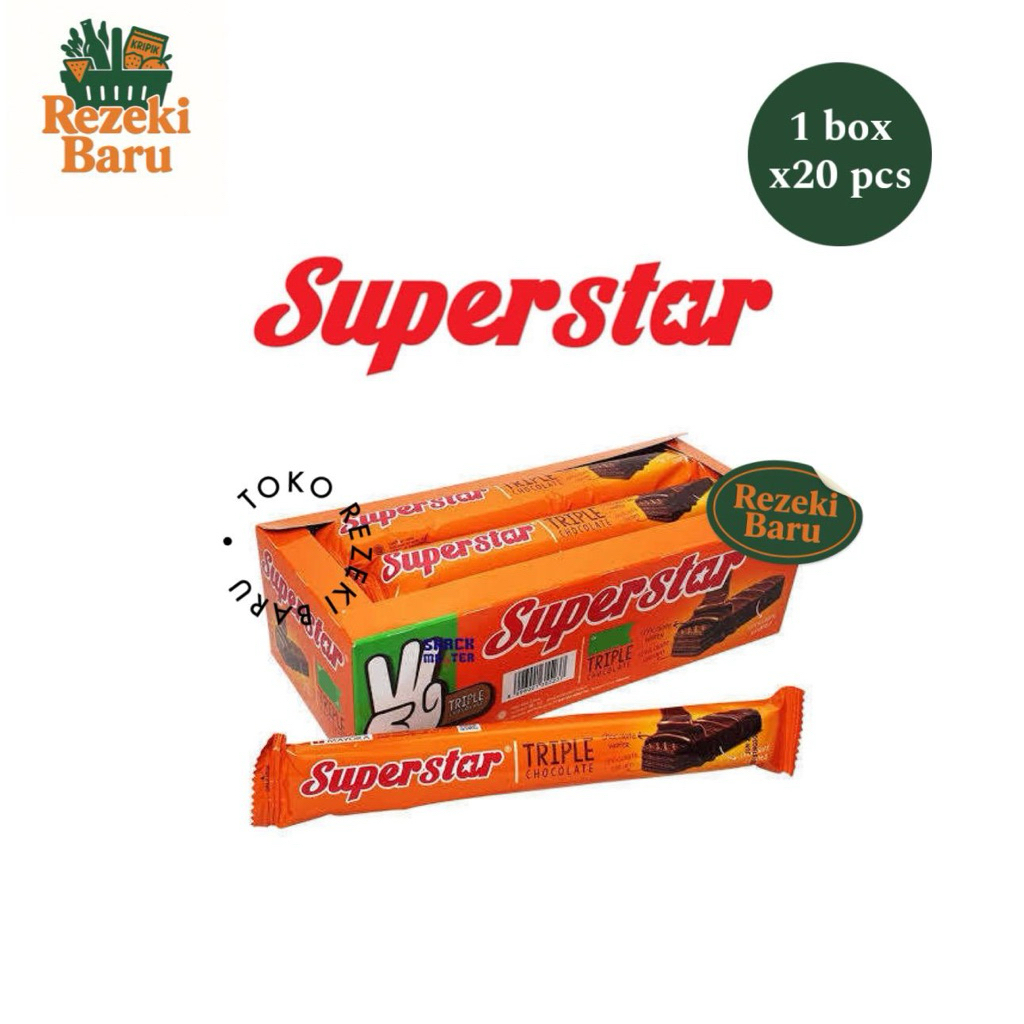 

SUPERSTAR WAFER TRIPLE CHOCOLATE 20x16gr