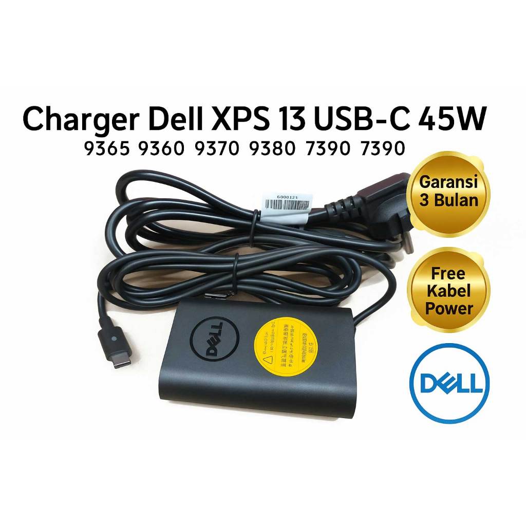 Charger De ll XPS 13 USB C 7390 9300 931