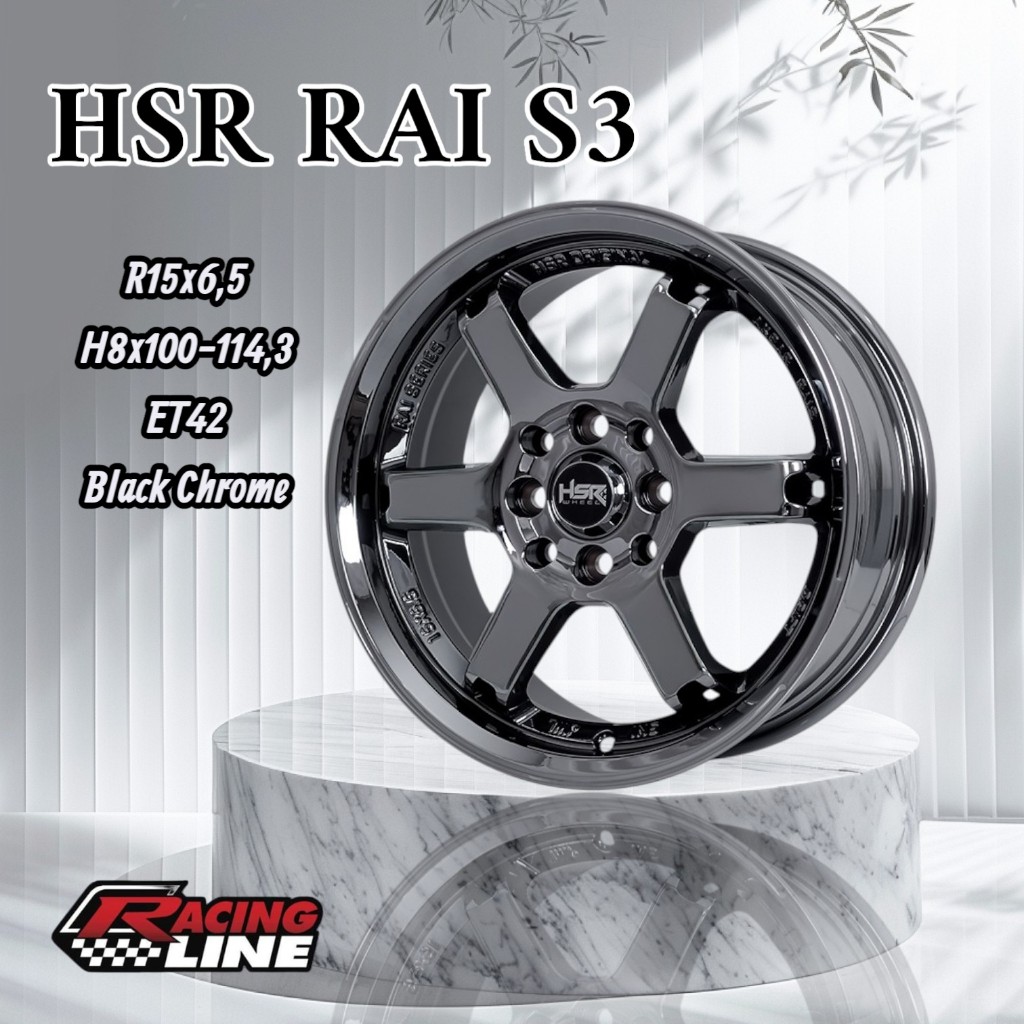 velg te37 black chrome ring 15 hsr rai s3 untuk karimun datsun vios xenia evalia dll