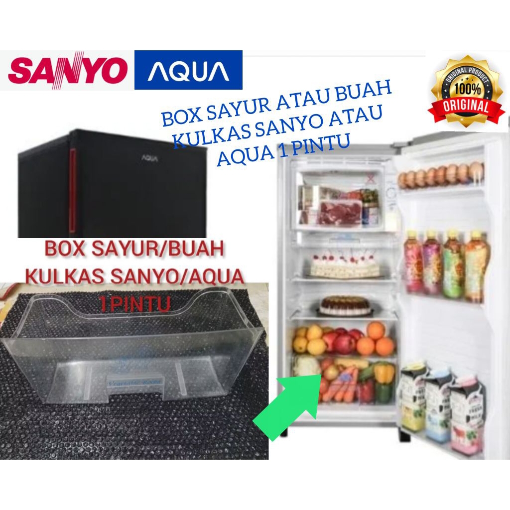 Box sayur kulkas sanyo atau aqua 1 pintu