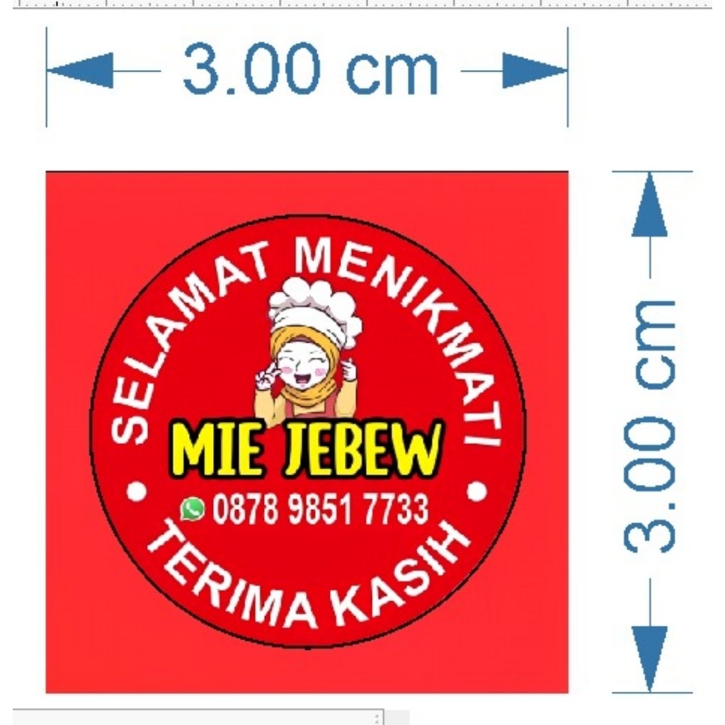 

STIKER LABEL 3X3 CM PAKET HEMAT ISI ±140 PCS
